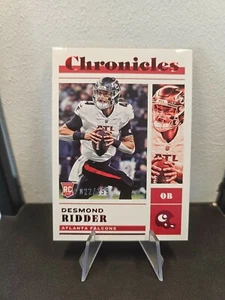 Desmond Ridder Panini Chronicles Red /199 Atlanta Falcons NFL #40 RC - Bild 1 von 2