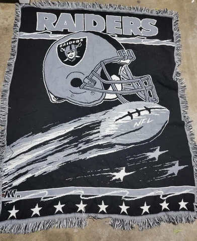 Oakland Raiders Throw Blanket 50"x60" Cover