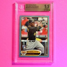 2012 Topps Update, US109 Starling Marte Wal-Mart BLUE BORDER RC BGS 9.5 GEM MINT