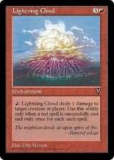 Lightning Cloud Visions MtG NM