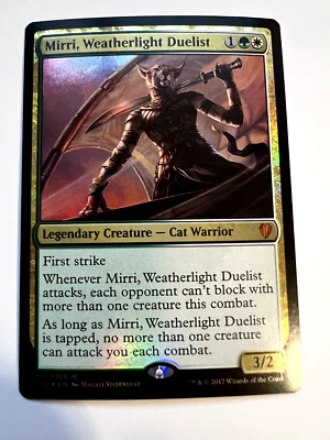 MTG Magic The Gathering Commander 2017 Mirri, Weatherlight Duelist Mythic Foil - Image 1 of 2