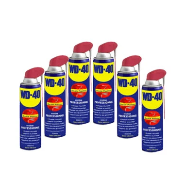 WD-40 Pack de 6 dégrippants multi usages nettoyant anti humidité 500ml - WD40