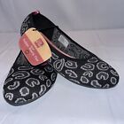 Lilly & Dan Girls 4/5 Flats Black Gray Pink New With Tag Recycled Materials