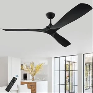 Big Ass Haiku Look for Less Smart Indoor Outdoor Ceiling Fan Black 52" - Picture 1 of 3