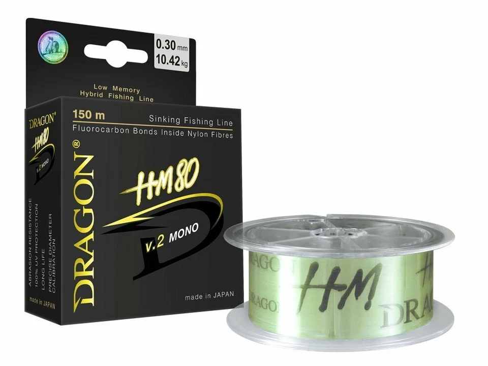 Dragon HM80 v.2 Mono Light Green 150m Monofilo Fatto in Giappone - Immagine 1 di 1