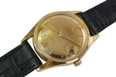 Zenith 18k Rose Gold Captain Chronometre Automatic c. 1956 Vintage - Image 1 of 4