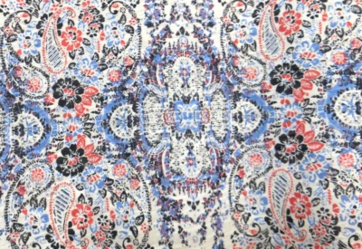 Camisa Maurices Mujer Grande Multicolor Patrón Encaje Acento Manga Corta Túnica Foto 1 de 4