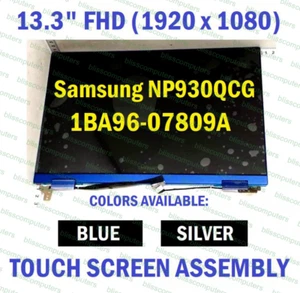 13.3" Samsung NP930QCG-K01US LCD Screen Touch Full Top Assembly 1920x1080 Silver - Picture 1 of 12