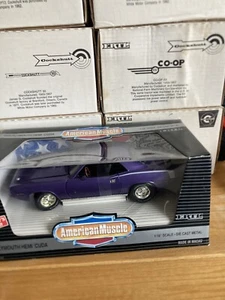 1/18 ERTL AMERICAN MUSCLE PÚRPURA 1970 PLYMOUTH HEMI CUDA - Imagen 1 de 9