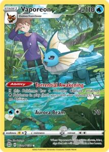 Pokémon TCG Vaporeon TG02/TG30 Trainer Gallery Holo Rare Brilliant Stars NM/M - Picture 1 of 1