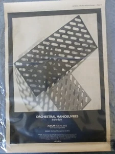 Omd Full Page Advert 1st Album New musical express march 1980 Rare - Picture 1 of 3