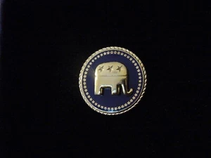 Pin de solapa republicano presidencial - elefante - envío gratuito en EE. UU. - Imagen 1 de 7