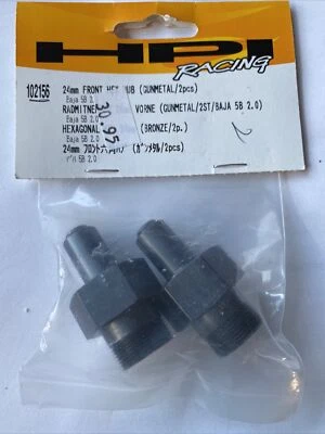 HPI 102156 24mm Front Hex Hub Baja 5B 2.0 (gunmetal/2pcs)  - Image 1 of 2