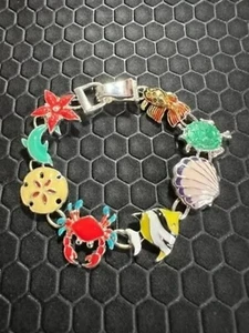 Fun in the Sun Beach Bracelet 18K White Gold Plated - Picture 1 of 3