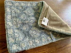 NWT Pottery Barn Corin Blue Lumbar Pillow Cover 16x26"~ Thick Rug-Like Fabric - Picture 1 of 13
