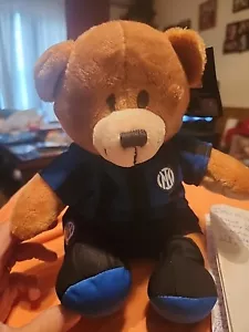 Inter Milan Bear Mascot Official Product New Original Italy Toy Black Blue... - Picture 1 of 11