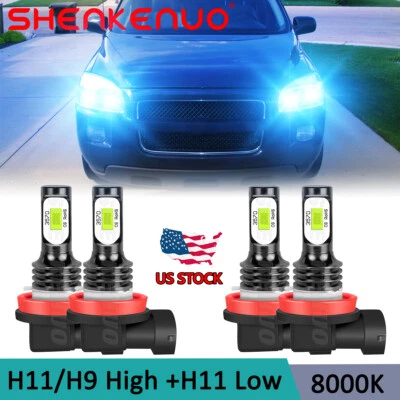 For Chevy Uplander 2005-2009 LED Headlight Bulbs High Low Beam Upgrand Kit Blue - Image 1 of 4