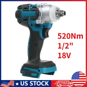 18V 520Nm 1/2" Cordless Brushless Impact Wrench Fit Makita Battery High Power - Picture 1 of 17