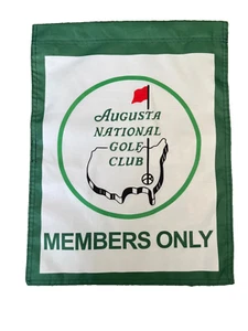 2 Sided Augusta National Members Only Entry Flag 14 “ X 19 “ 2025 Masters - Picture 1 of 8