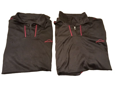 Pizza Hut Black and Red Employee Uniform Polo Shirt Men's Size XL -2 Shirt Lot - Image 1 of 4