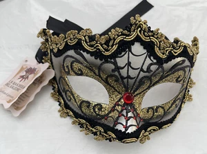 Nuevo con etiquetas Firmado Auténtico La Maschera del Galeone Hecho a Mano Venecia Italia Mascarada - Imagen 1 de 10