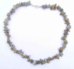 Labradorite Tumblestone Chip Necklace - Picture 1 of 2