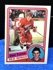 1984-85 O-PEE-CHEE #67 STEVE YZERMAN RED WINGS ROOKIE NM++ SHARP