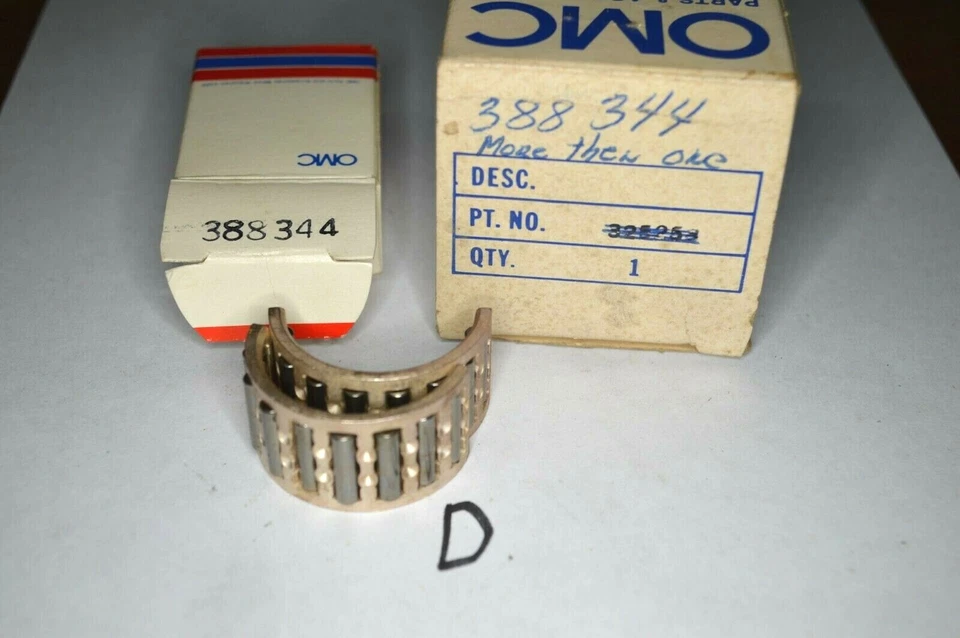 NOS OMC EVINRUDE JOHNSON  PART NO. 388344 BEARING - Image 1 of 1