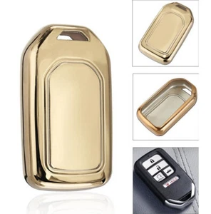 Remote Key TPU Soft Gel Case Cover Honda Civic HR-V CR-V Accord Odyssey Gold - Picture 1 of 5