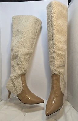 Botas altas Jaggar The Label para mujer charol de oveja tostado EUR 39 / US 8 M Foto 1 de 4