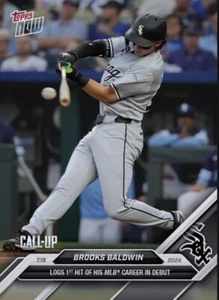 2024 Topps NOW Call-Up 1st MLB Hit 7.19.24 BROOKS BALDWIN Digital - Foto 1 di 1
