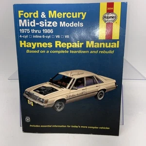 Ford y Mercury modelos tamaño mediano 1975-1986 manual de reparación Haynes - Imagen 1 de 9