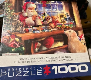 Eurographics 1000 Pics Puzzle “Santa's Workshop”- New - Factory Sealed - Picture 1 of 1