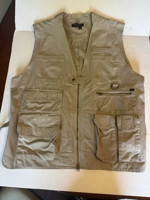 5.11 Tactical Vest Adult X-Large Brown Beige Khaki Fishing Shooting Hunting - Image 1 of 4