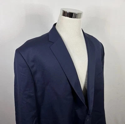 NWT Linea Uomo 54S Sport Coat Performance Wool Navy Blue Two Button Vented - Image 1 of 4