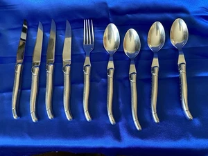 Lote de cucharas cuchillos tenedor cubiertos Laguiole Francia - Imagen 1 de 12