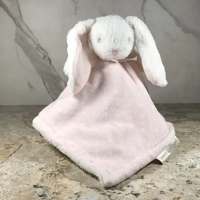 MANTAS Y MÁS ALLÁ CONEJITO BLANCO CONEJO ROSA SUAVE LUNARES LOVEY SEGURIDAD LOVEY Foto 1 de 4