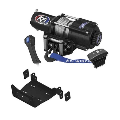 Kit de cabrestante KFI 4500 lb para Kawasaki 750 Teryx4 2012-2013 (cable de acero) Foto 1 de 4