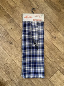 Vintage All Wool Kilt Kit From Simpleat Blue Cream Check Made In England - Bild 1 von 6