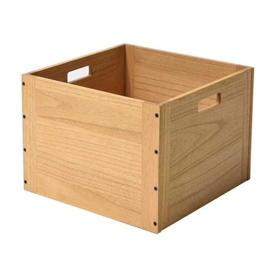 Stackable Wood Storage Cube/Basket/Bins Organizer for Home Books Clothes Toy ... - Image 1 of 4