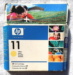 NEW/SEALED HP 11 Yellow Ink Cartridge Genuine HP For OfficeJet/Business Inkjet - Picture 1 of 4