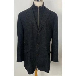 Men Kroon Ritchie Hybrid 3-button stripe wool cashmere blazer jacket coat 42R - Picture 1 of 7