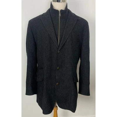 Men Kroon Ritchie Hybrid 3-button stripe wool cashmere blazer jacket coat 42R - Image 1 of 4