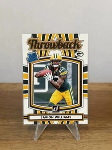 2025 Panini Donruss Throwback Rated Rookie Savion Williams #43 - Bild 1 von 2