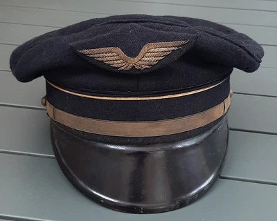 WW2 Casquette Aviation Mle 1934 datée 1943 FAFL France Libre Sergent Aviateur - Photo 1/4