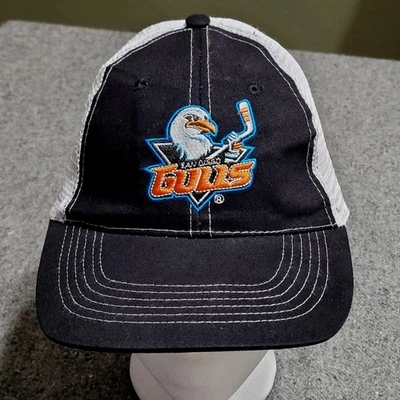 Кепка мужская San Diego Gulls черно-белая сетчатая бейсболка для дальнобойщиков AHL хоккей утки  - Изображение 1 из 4