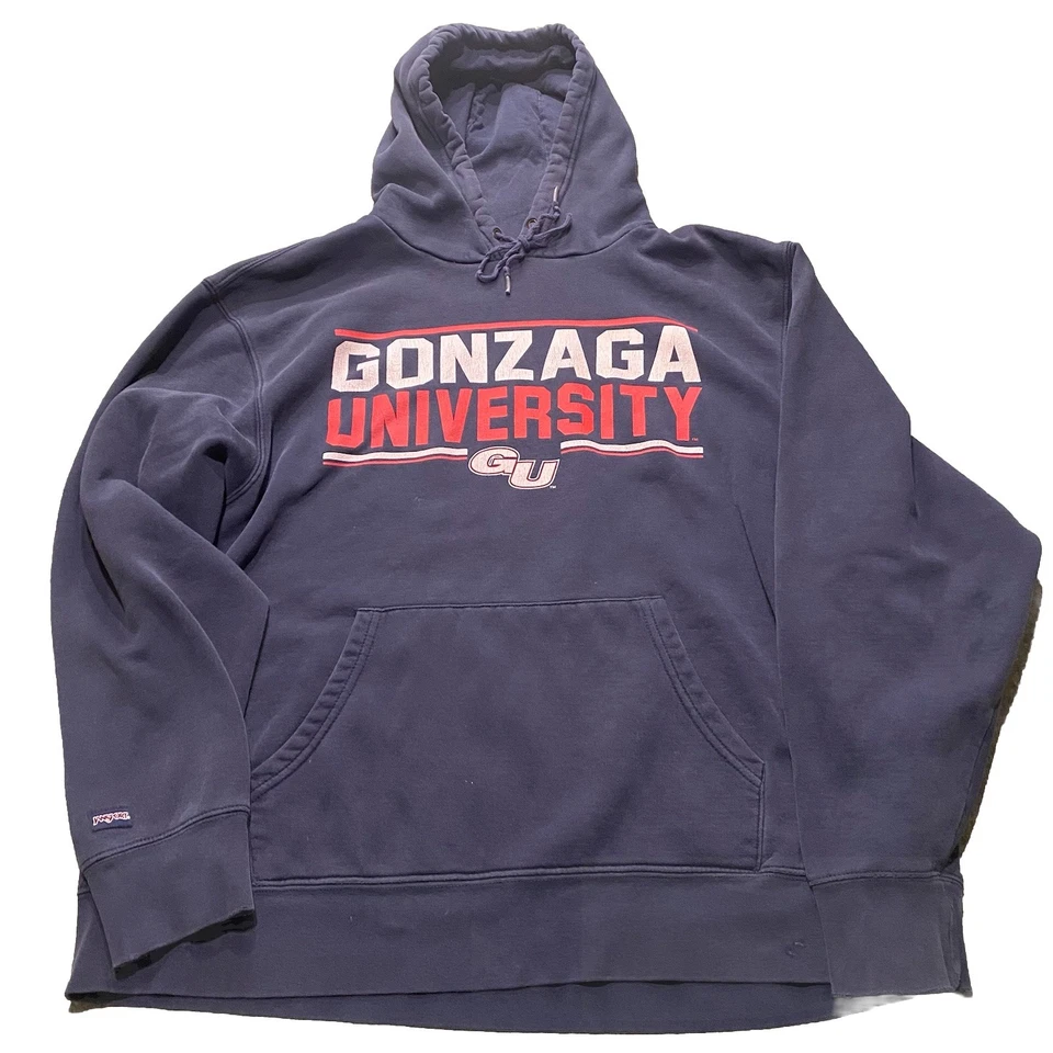 Sudadera con Capucha Vintage Gonzaga Bulldogs Para Hombre XL Azul Estudiante Universitario Foto 1 de 4