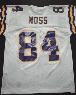 Camiseta Vikings #84 MOSS Vintage 1995 Starter, Tamanho 46/M, Baú 46", 30" de comprimento - Imagem 1 de 4
