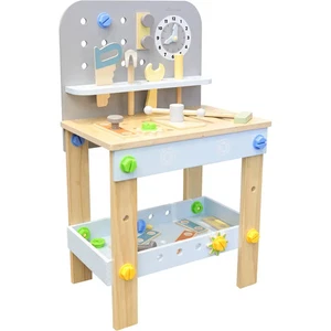 SpielMaus Holz Werkbank 40x26,5x65 cm, 44 Teile - Bild 1 von 1