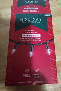 Holiday Living 100ct Clear Mini Lights, 20.6 ft - Picture 1 of 4
